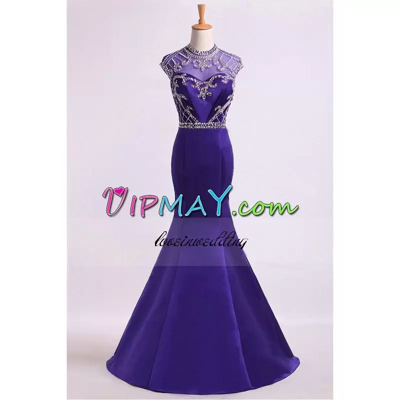 open back prom dress,open back evening dress,illusion prom dress,illusion homecoming dress,illusion evening dress,blue prom dress,royal blue prom dress,see though neckline prom dress,illusion prom dress long,beaded neckline prom dress,illusion mermaid prom dress,sexy open back prom dress,halter top prom dress