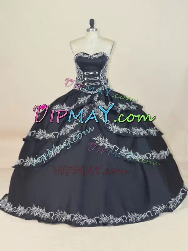 black charro quinceanera dress